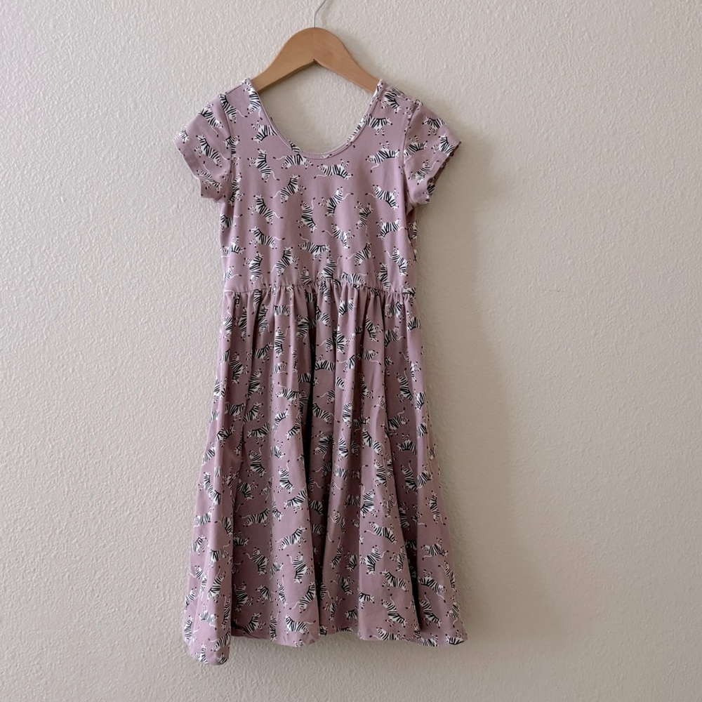 Alice Ames Girls Short Sleeve Twirl Dress 10